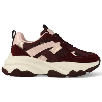 Posh by Poelman Sneakers gigi 523 bordeaux / rose Rood