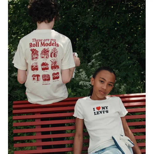 Levi's T-shirt wit met tekst, foto 4