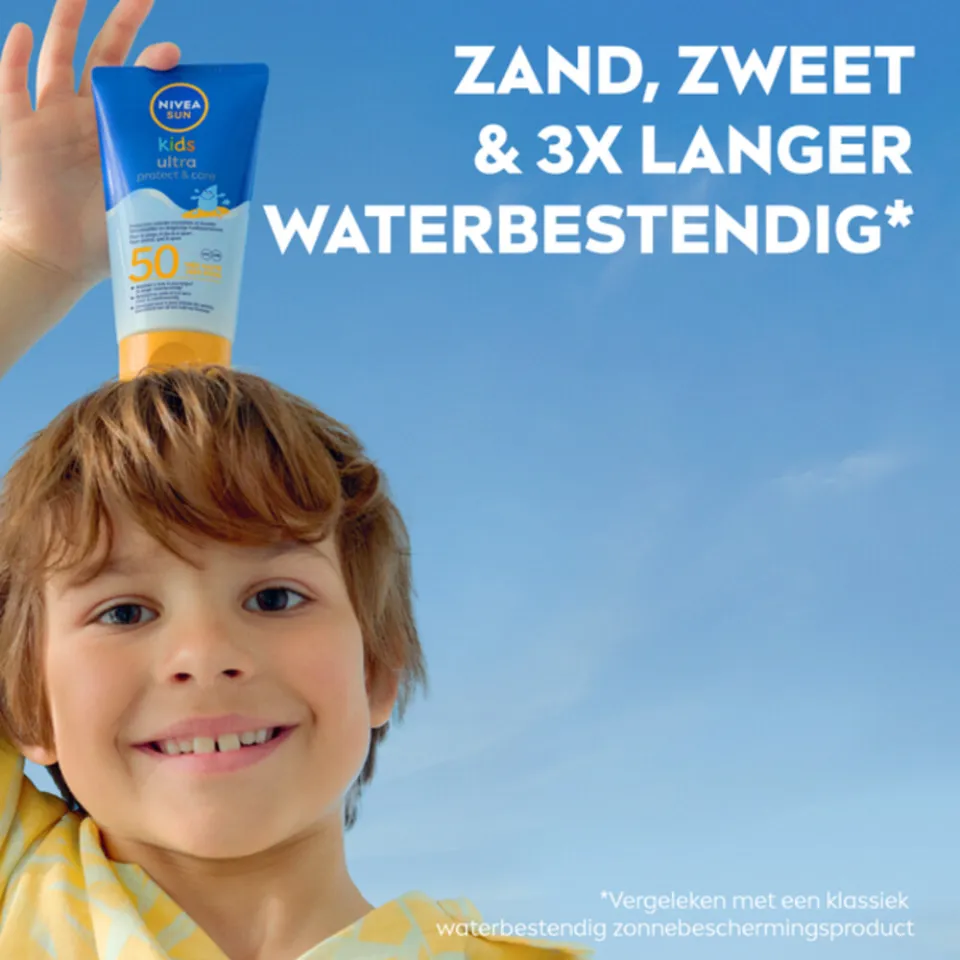 Nivea Sun Kids Ultra Protect & Care zonnebrandlotion SPF 50+ wit, foto 4