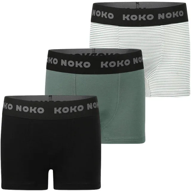 Koko Noko boxershort donkergroen wit zwart, foto 2