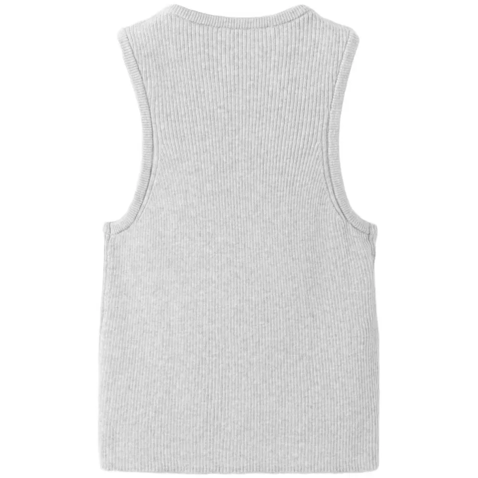 Mango tanktop lichtgrijs, foto 3