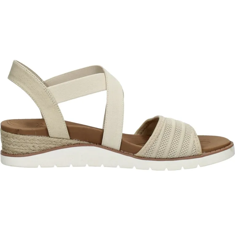 Skechers Bobs Arch Fit Beach Kiss sandaal beige