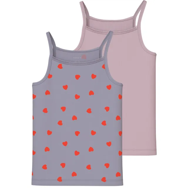 NAME IT hemdje set van 2 paars roze Paars/roze