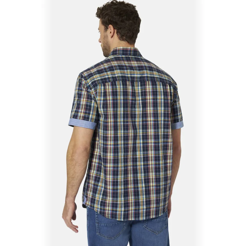 Babista regular fit geruit overhemd Plus Size - donkerblauw, foto 3