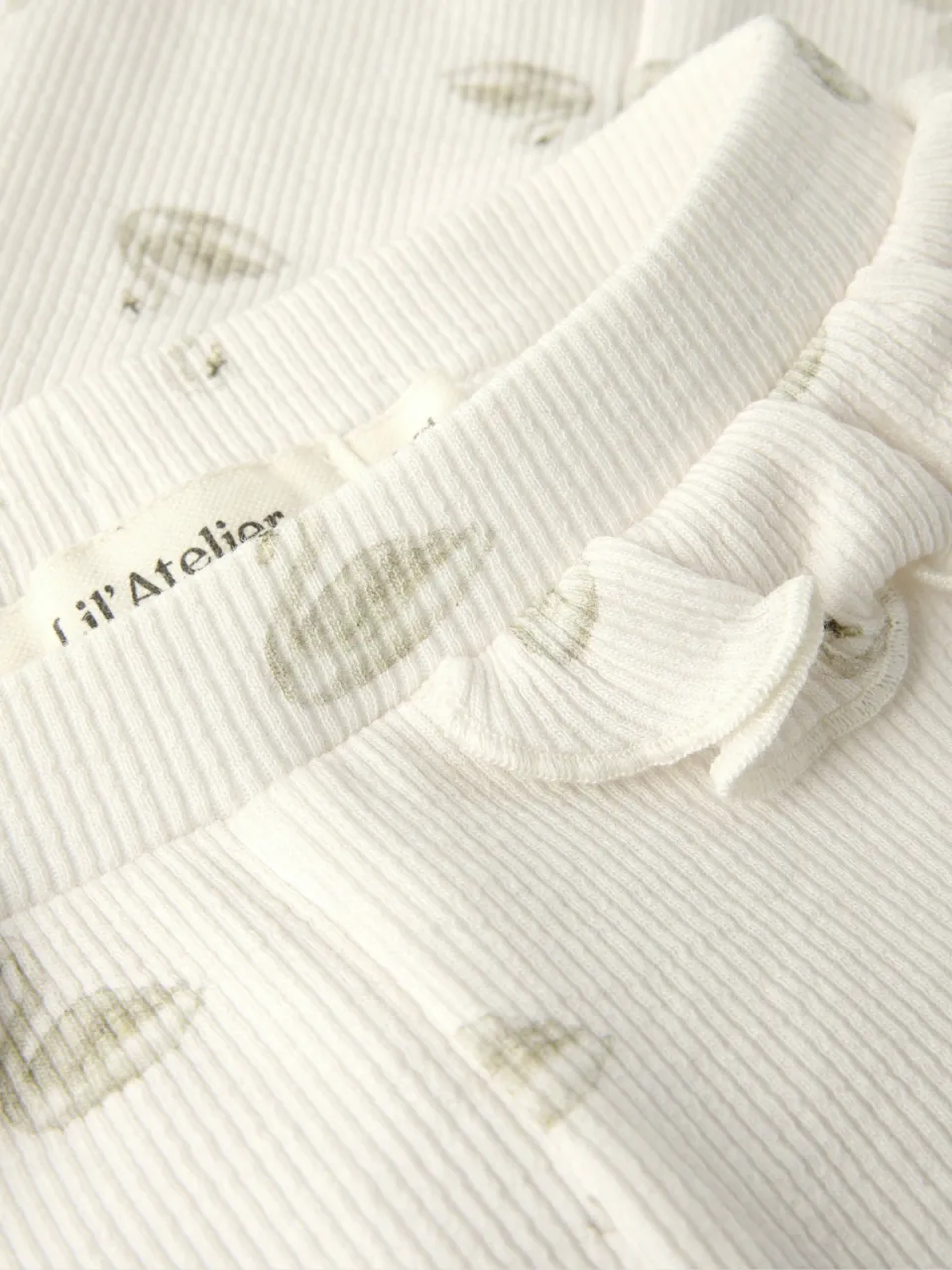 Lil' Atelier Baby slim legging NBFGAVO offwhite, foto 2