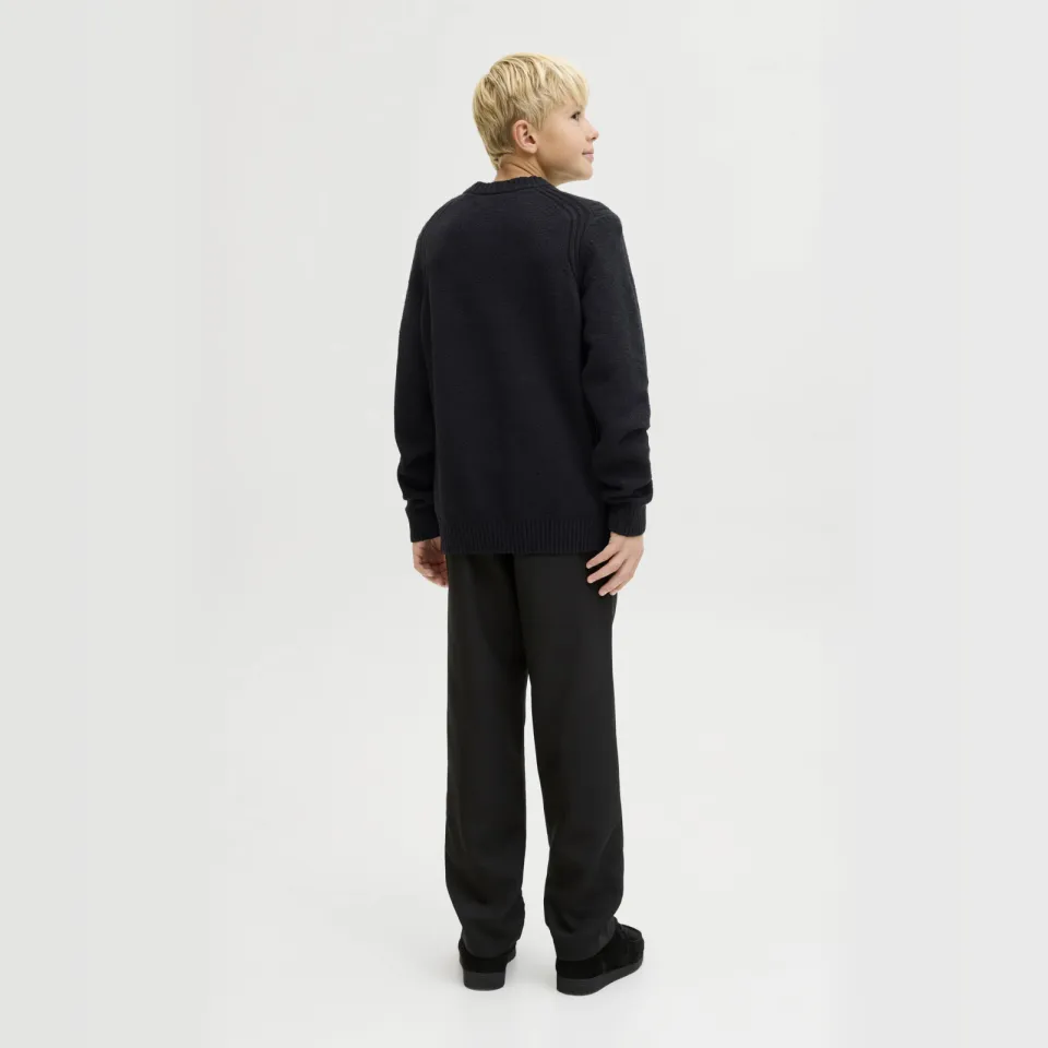 Jack & Jones JUNIOR pullover zwart gebreid, foto 4