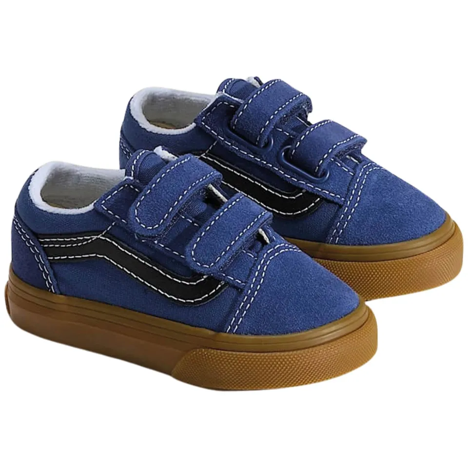 Vans Old Skool V lage sneakers donkerblauw blauw/donkerblauw, foto 4