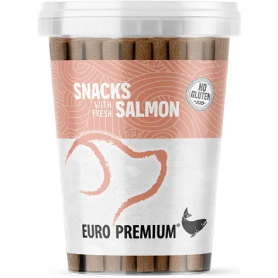 Euro Premium hondensnacks met zalm 2 verpakkingen