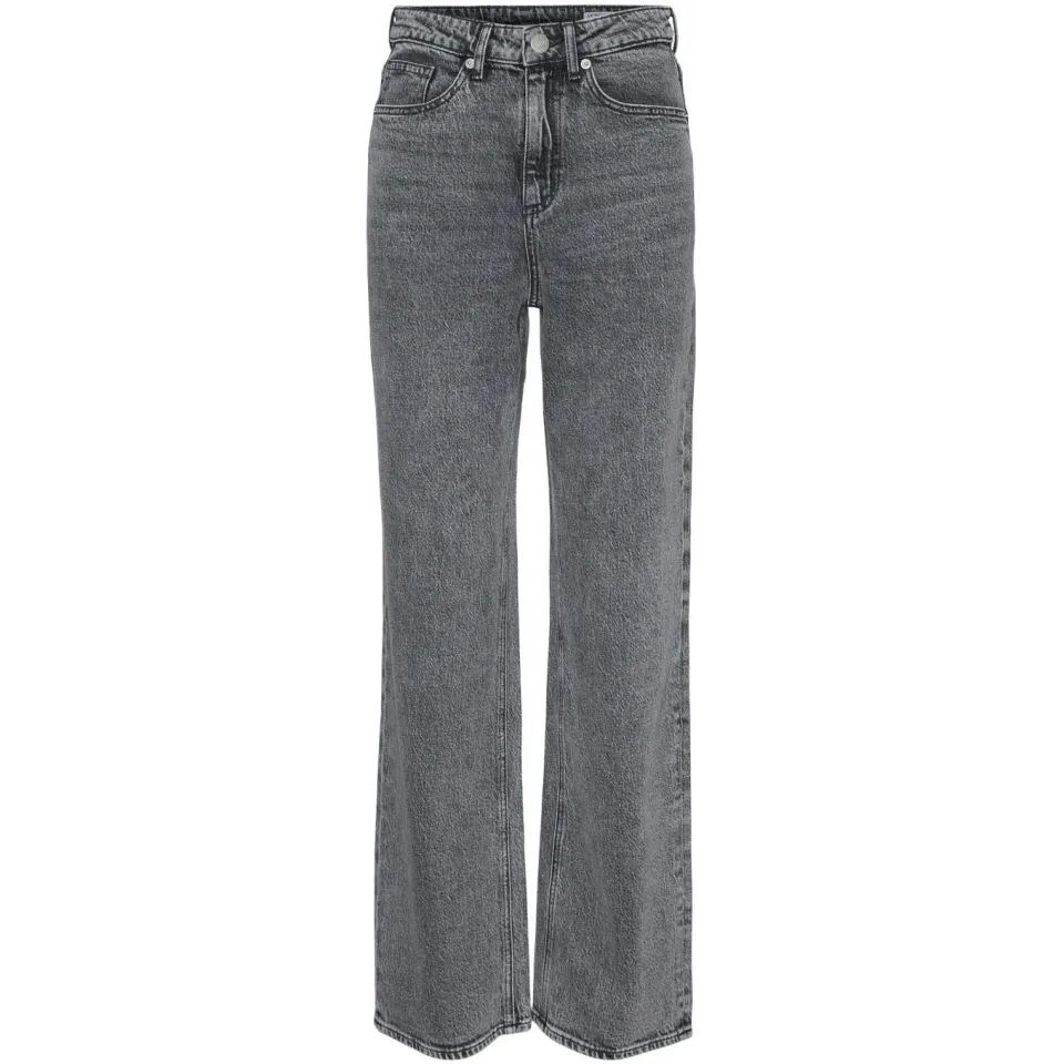 Vero Moda Wide leg jeans van katoenmix, model 'TESSA' Middengrijs