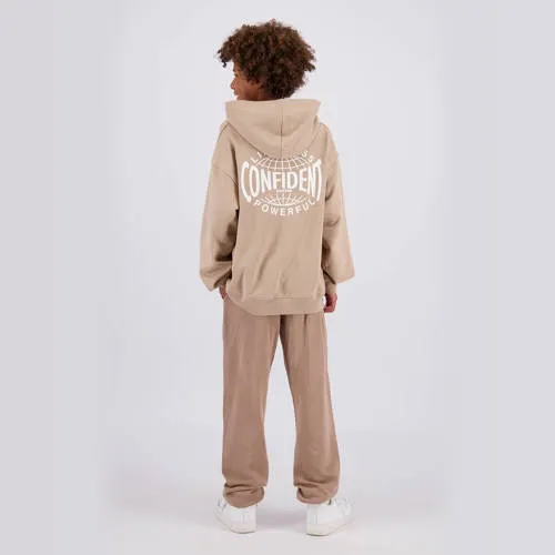 Raizzed hoodie met backprint - bruin, foto 3