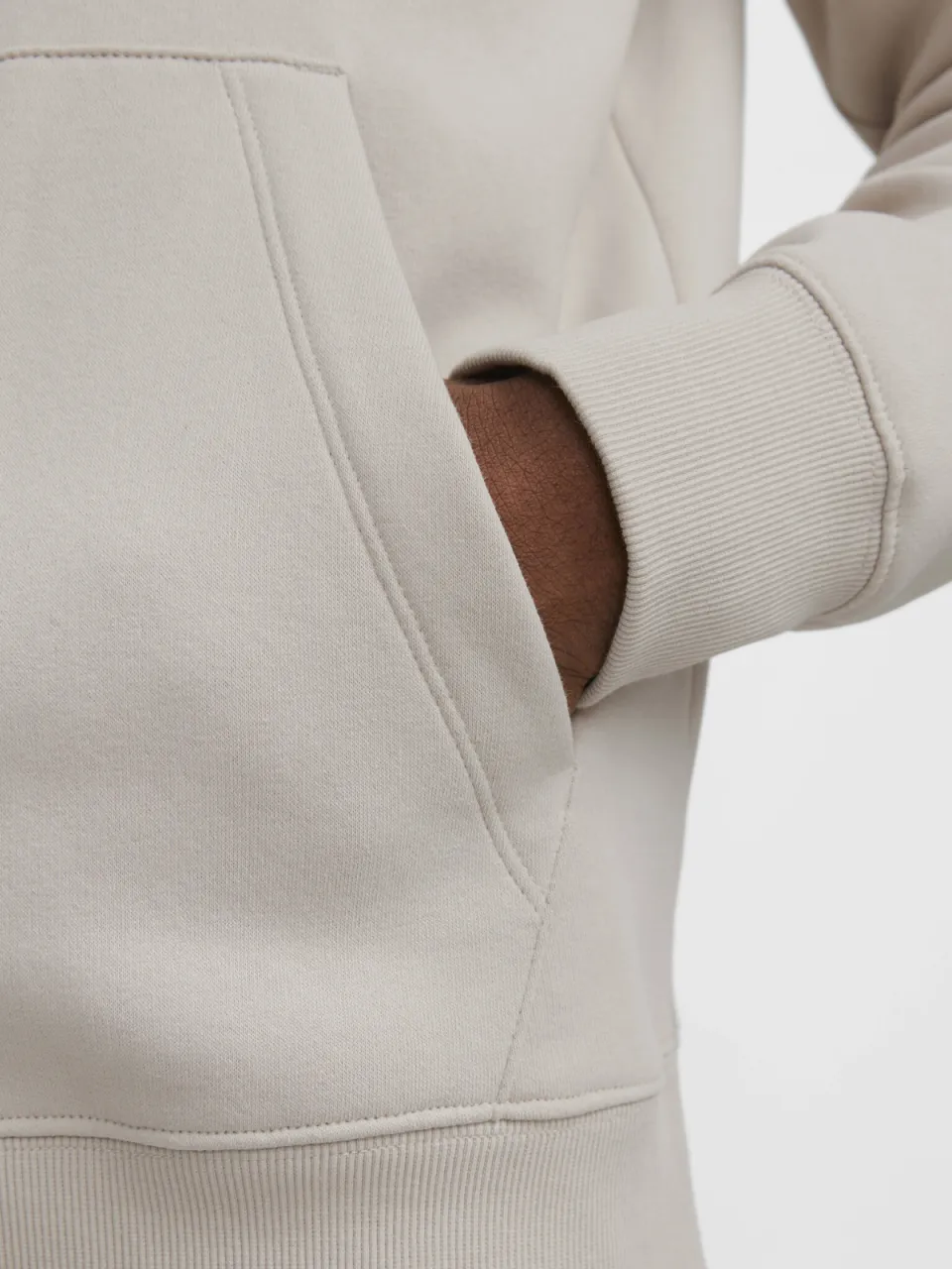 Jack & Jones ESSENTIALS hoodie beige, foto 5