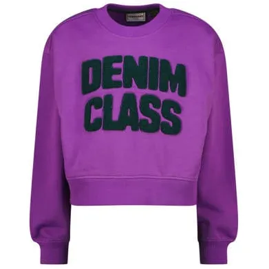 Vingino rechtvallende sweater - paars Meisjes Katoen Ronde hals Logo
