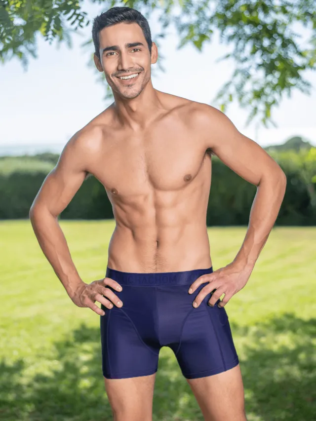 Muchachomalo Heren Strakke Zwembroek Blauw