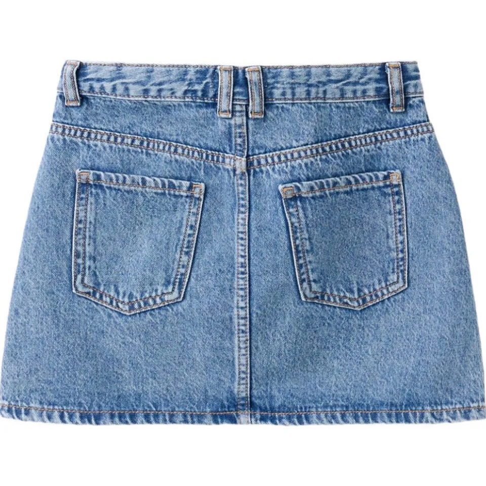 Mango korte spijkerrok mediumblauw medium blue denim, foto 4
