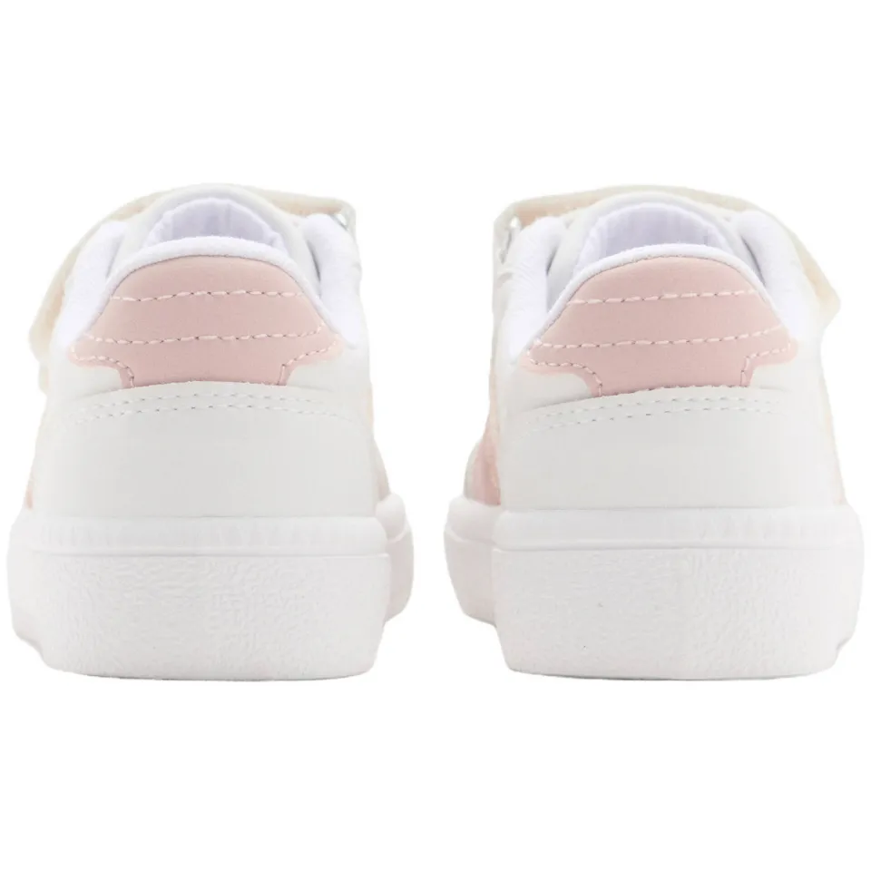 Mango Kids leren sneakers - wit/lichtroze, foto 6