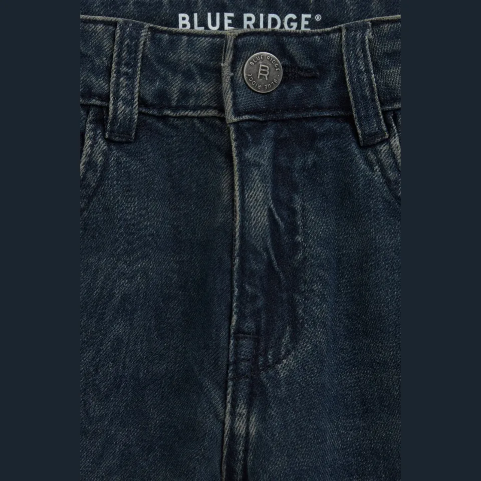 WE Fashion Blue Ridge straight leg regular fit jeans - donkerblauw, foto 5