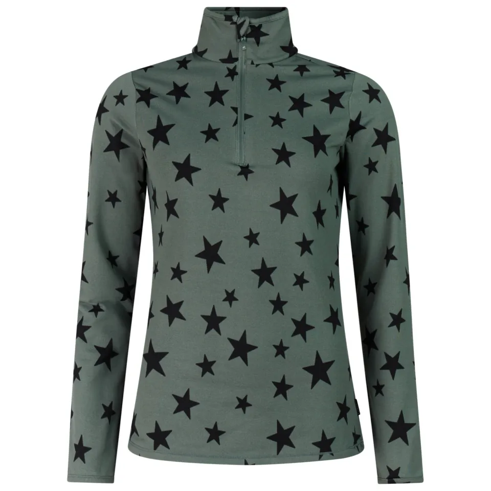Protest PRTSwana fleece sweater met sterren - grijsgroen/zwart, foto 2