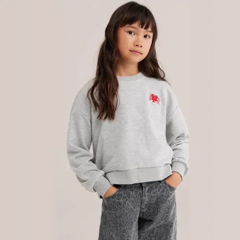 WE Fashion sweater met tekst - grijs, foto 2