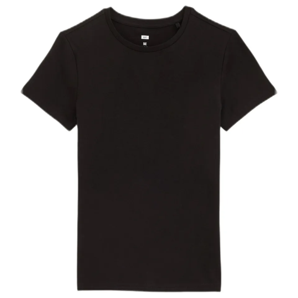 WE Fashion basic T-shirt zwart, foto 2