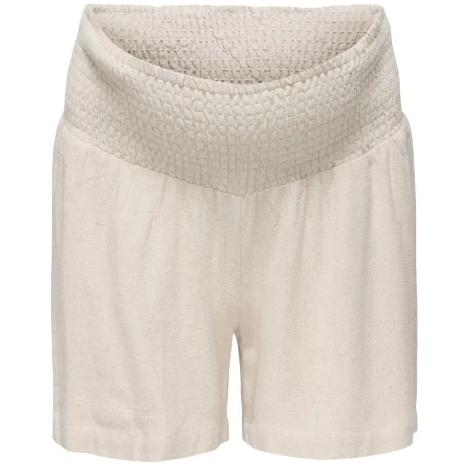 Only Maternity Olmsiesta zwangerschaps korte broek ecru, foto 2
