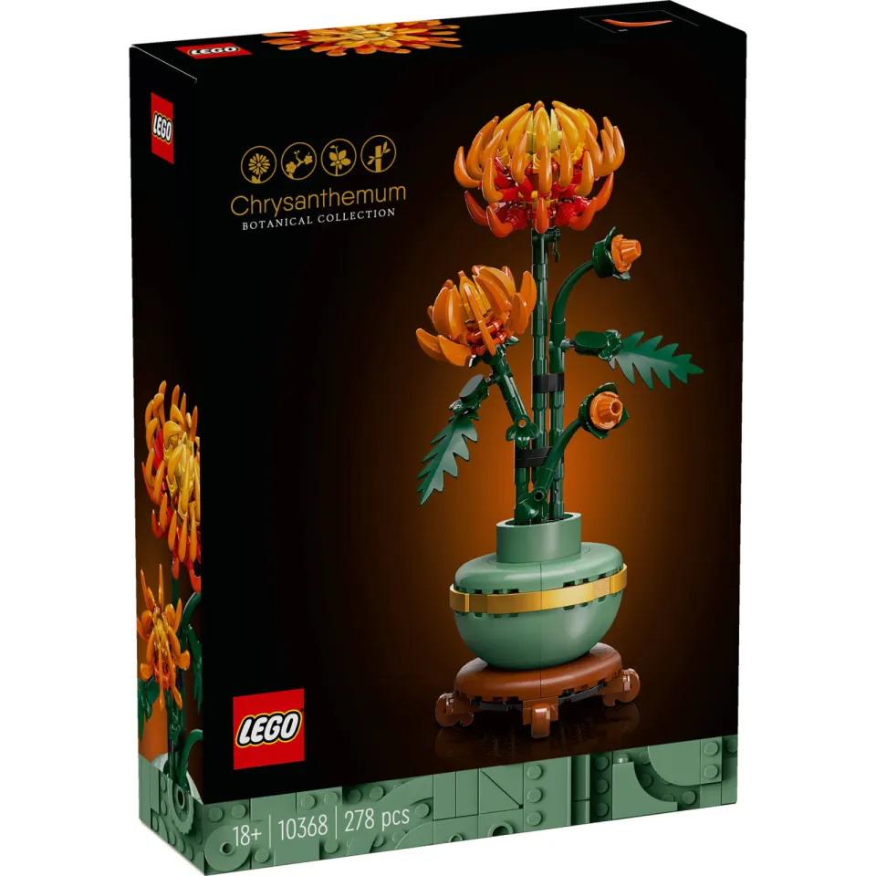 Lego Botanical Collection Chrysant Bouwpakket voor Volwassenen 10368 chrysant decoratieve bloemenbouwset 10368, foto 3