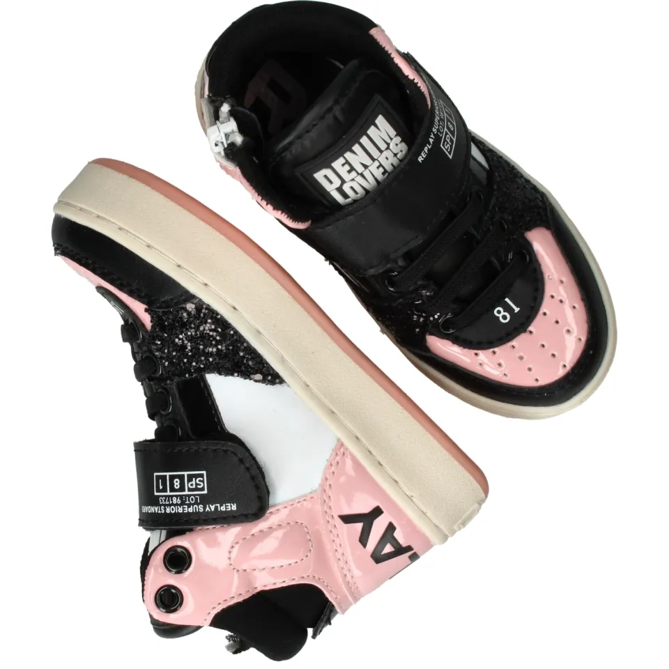 Replay Cobra Kid 1 hoge sneakers roze, foto 5