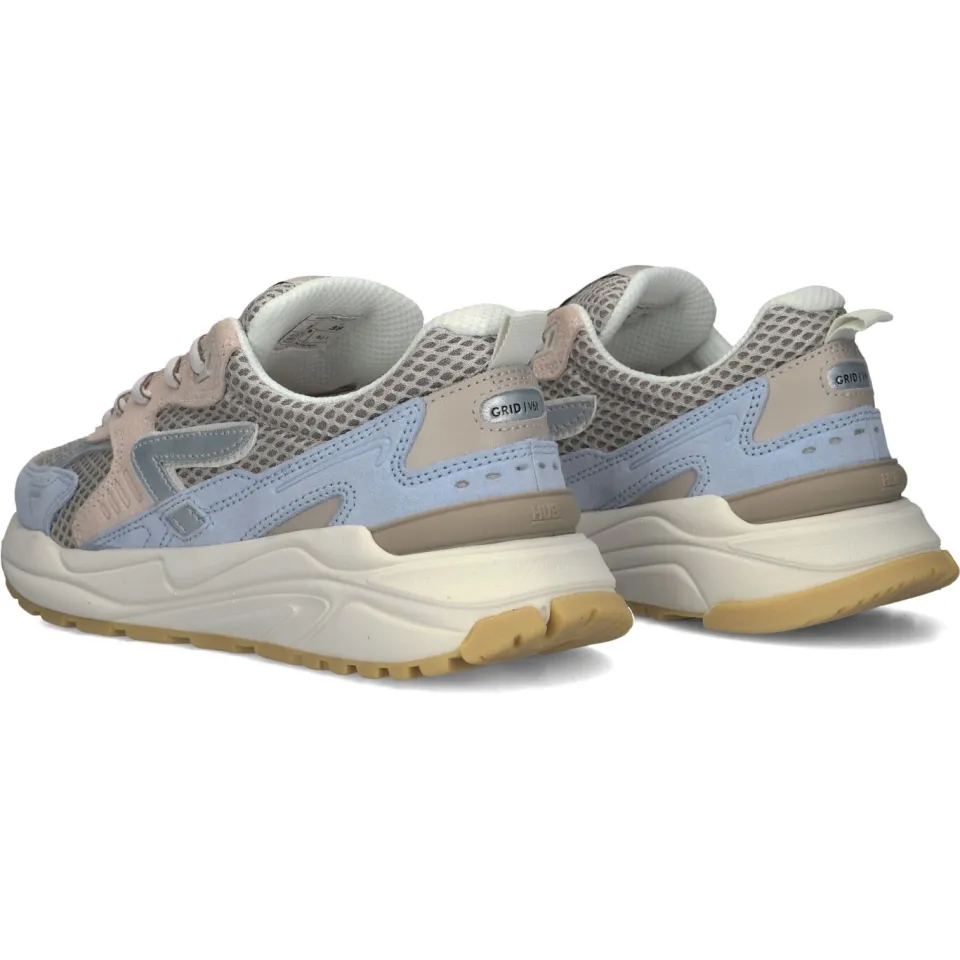 Hub Grid-W lage sneakers beige, foto 3