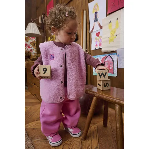 Z8 mini teddy gilet Nicole roze, foto 4
