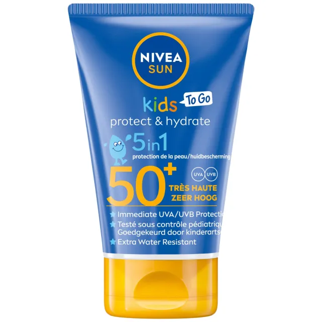 Nivea Sun Kids To Go protect & hydrate zonnemelk SPF50+ Wit