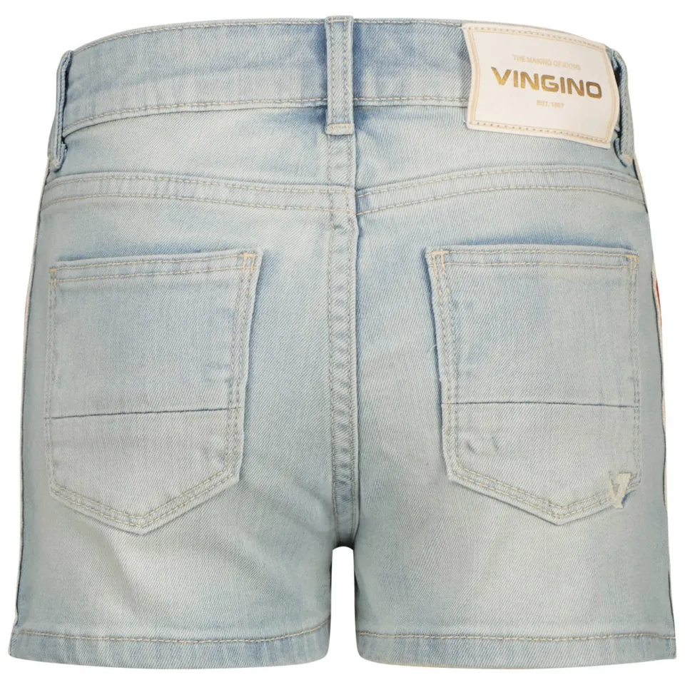 Vingino denim relaxed short lichtblauw, foto 4