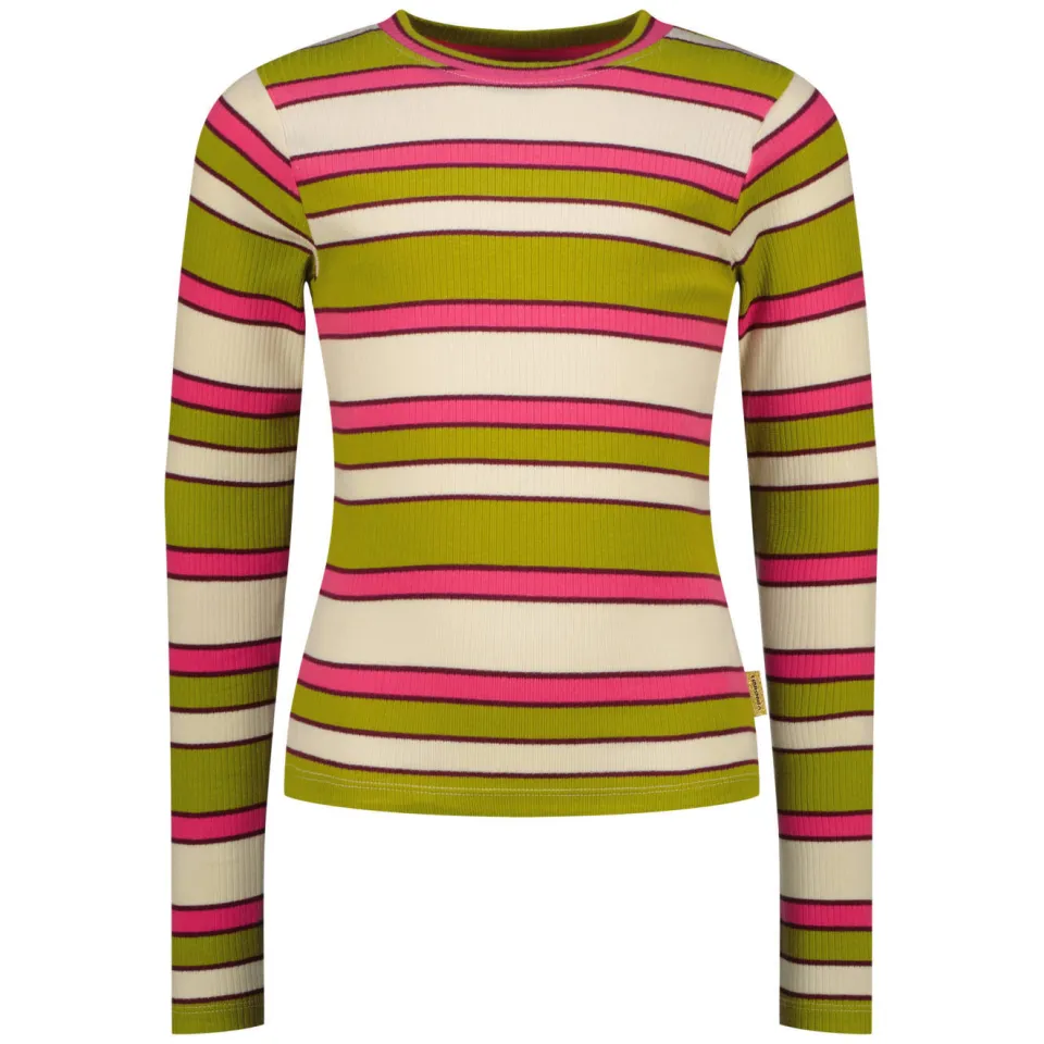 Vingino gestreepte longsleeve groen, foto 2