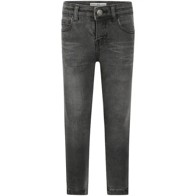 Koko Noko Wn1822 jeans donkergrijs grey denim, foto 2