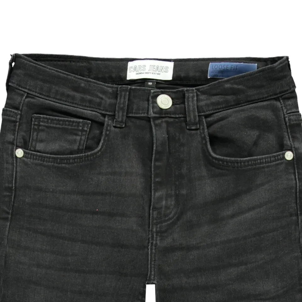 Cars straight jeans high waist black denim, foto 3