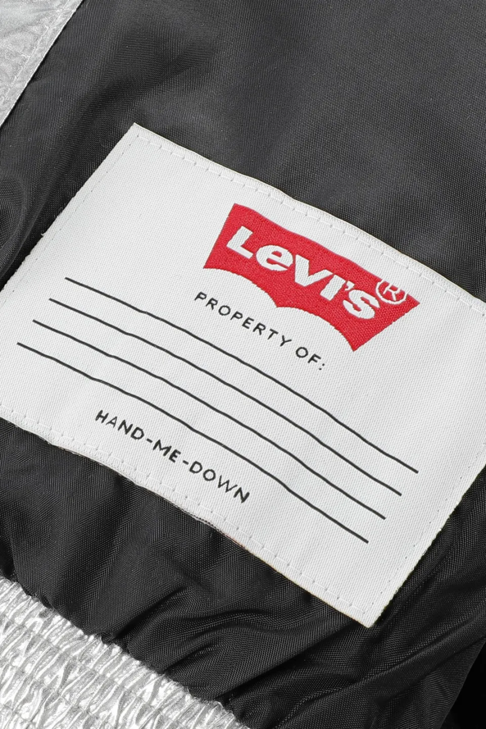 Levi's gewatteerde winterjas zilver, foto 5