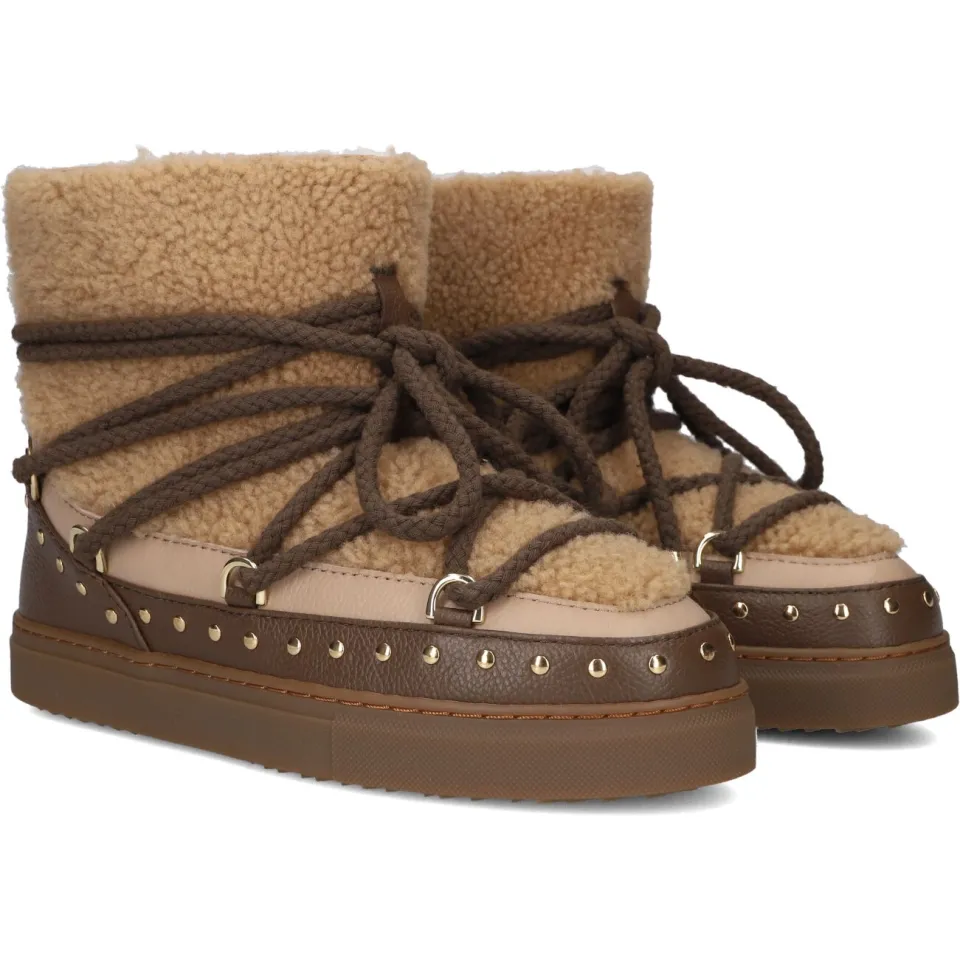 Inuikii Dames Laarzen Curly Rock - Beige, foto 2