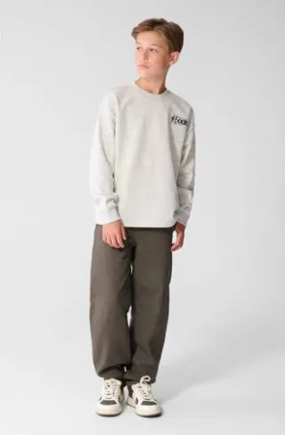 Shoeby barrel casual broek donkergroen, foto 3