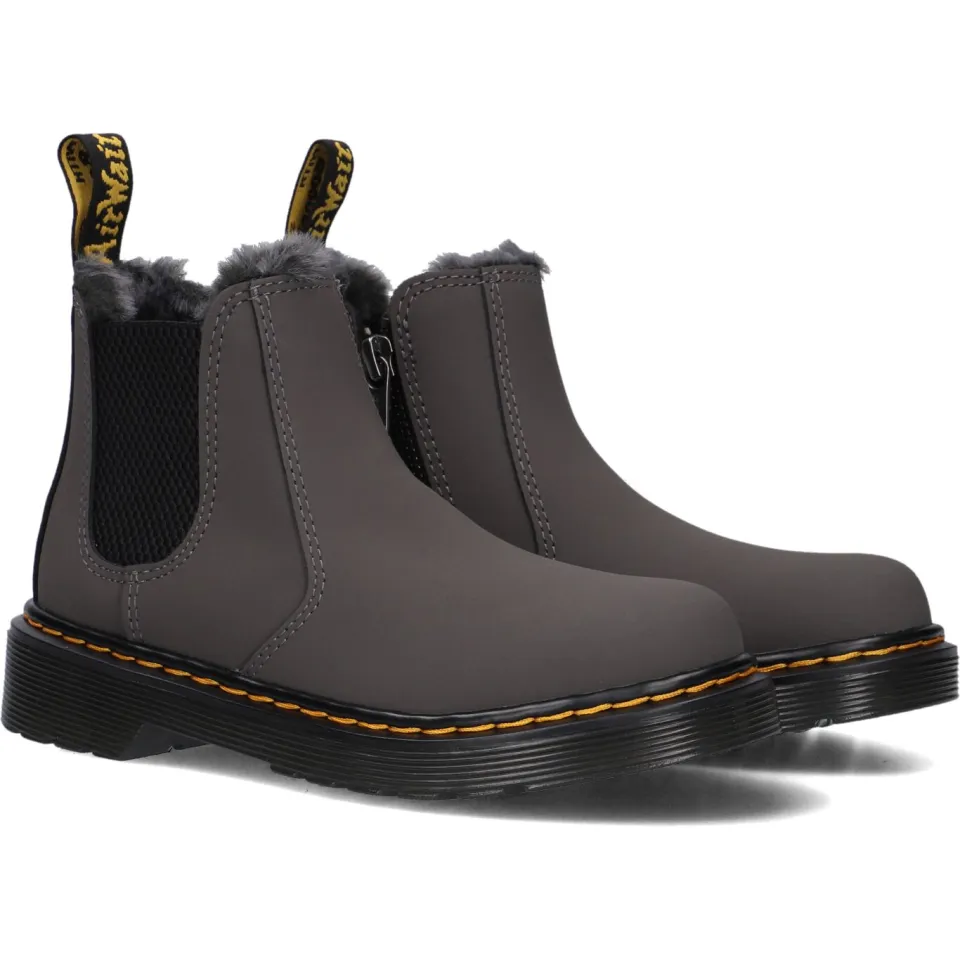 Dr. Martens 2976 Leonore gevoerde chelsea boots grijs, foto 3