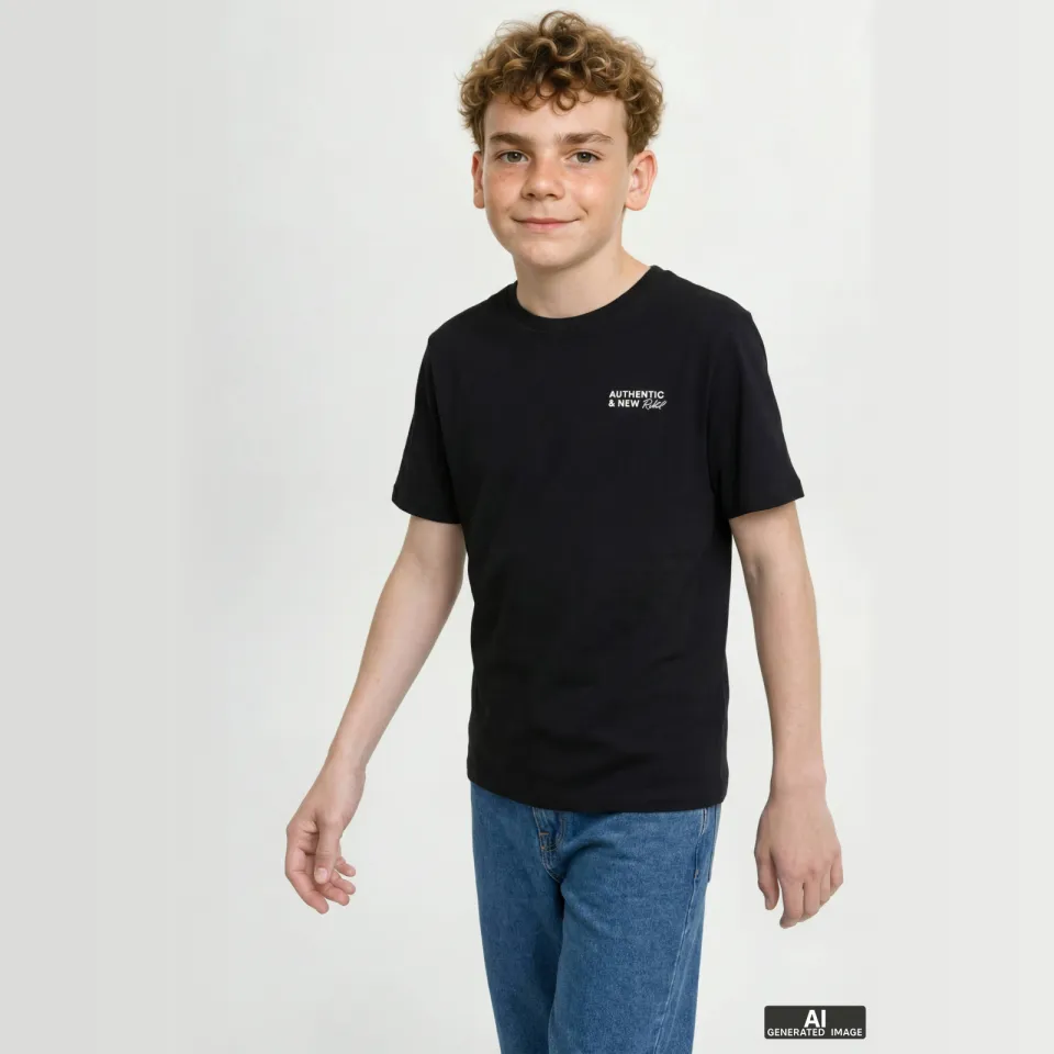 JJ Rebel JUNIOR T-shirt met backprint zwart, foto 7