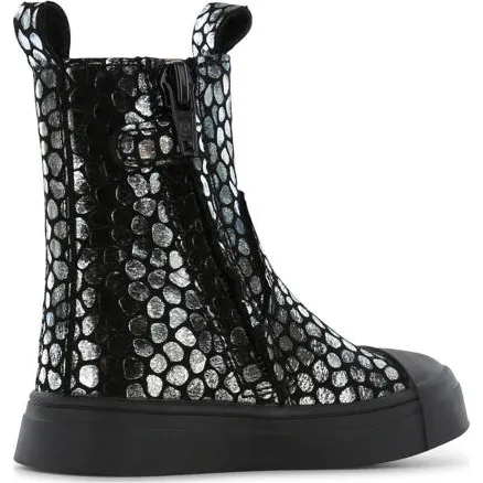 Shoesme enkelboots zwart/zilver, foto 3