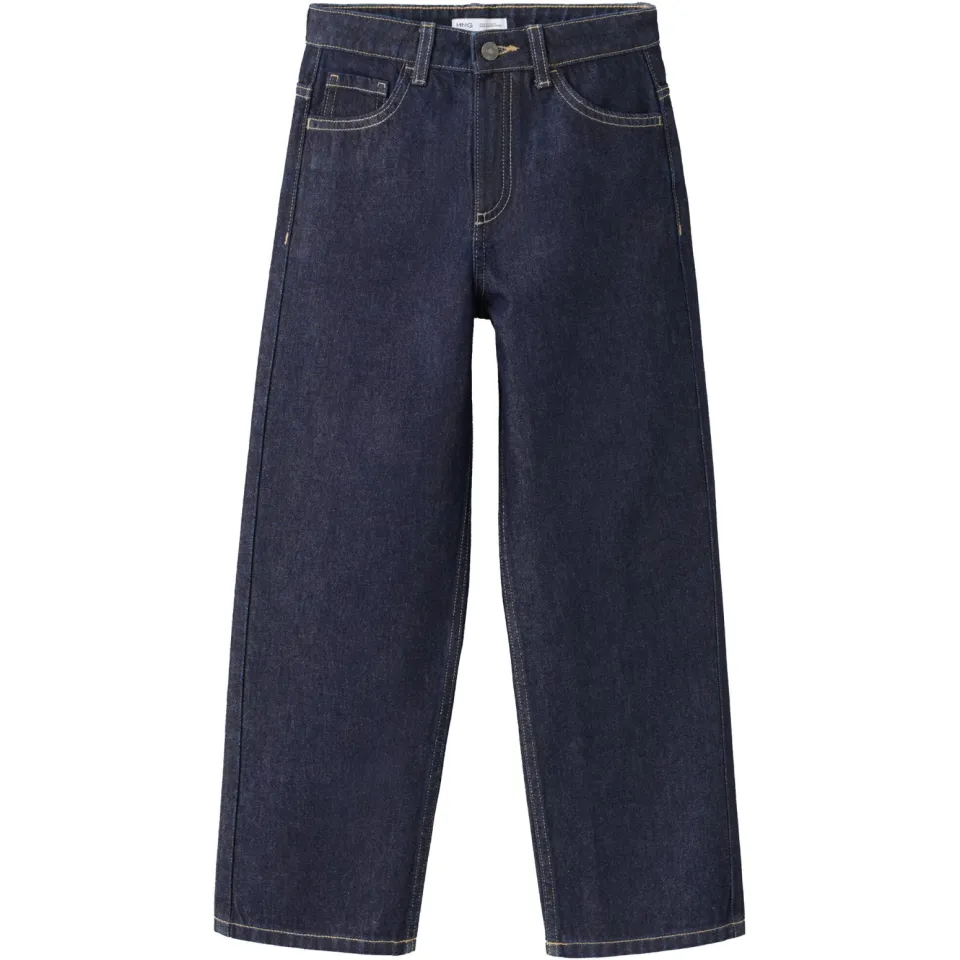 Mango Kids straight leg jeans - donkerblauw, foto 2