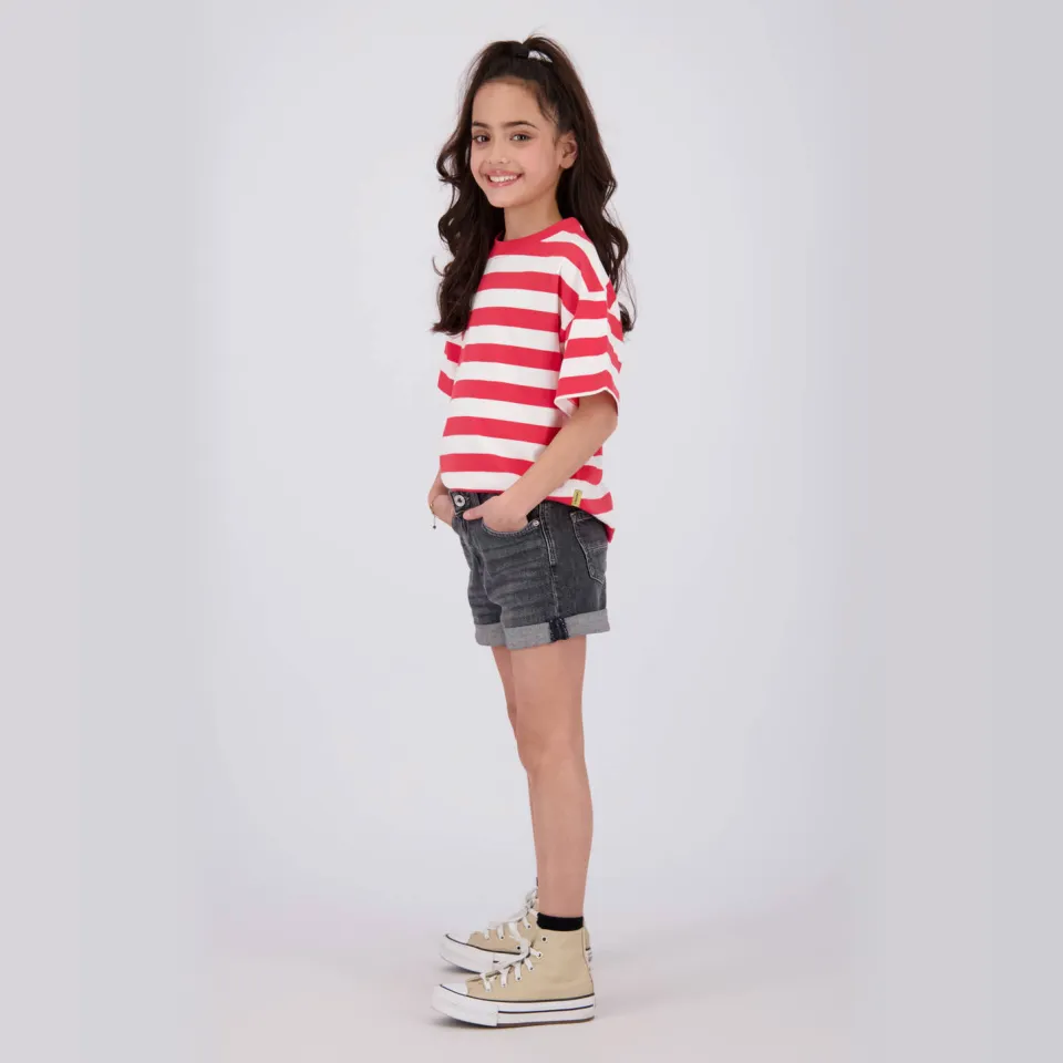 Vingino T-shirt rood/wit gestreept, foto 5