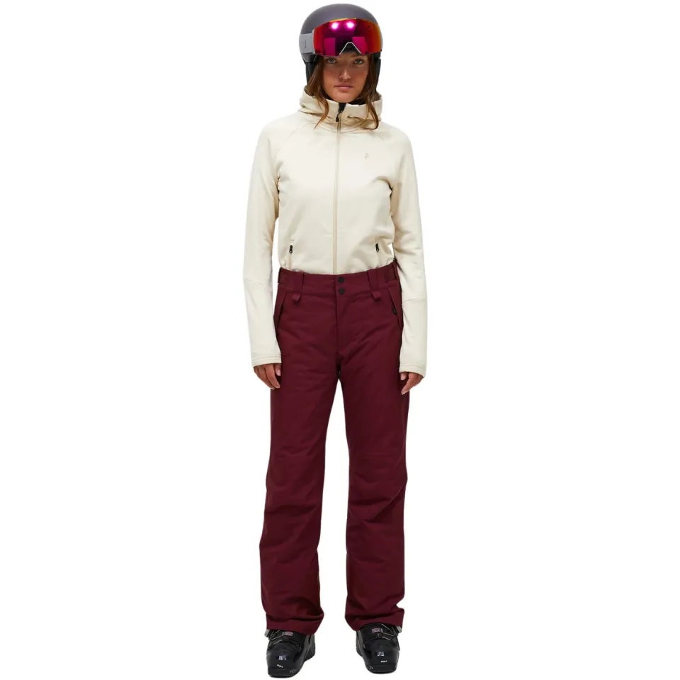 Peak Performance Women's Anima Insulated Pants - Skibroek, rood