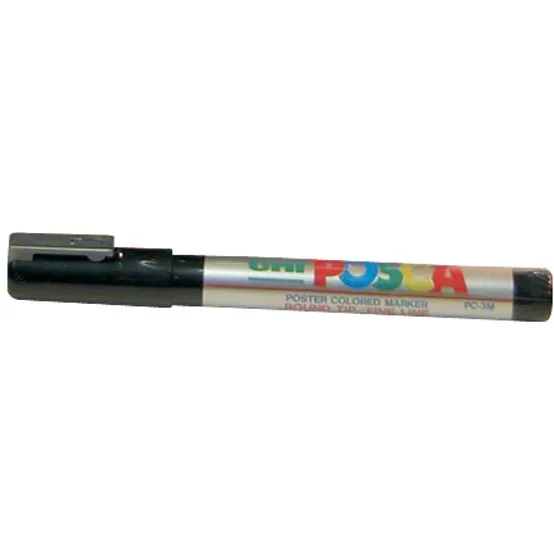 Posca marker met conische punt schrijfdikte fijn zilver