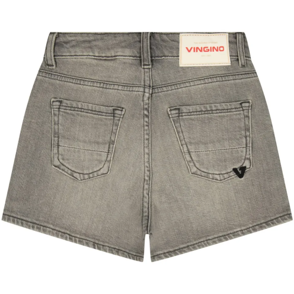 Vingino regular jeansshort grijs, foto 3