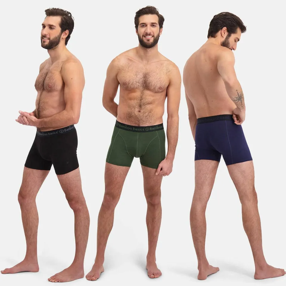 Bamboo Basics boxershort Rico met bamboe (set van 7) zwart/donkerblauw/groen, foto 5