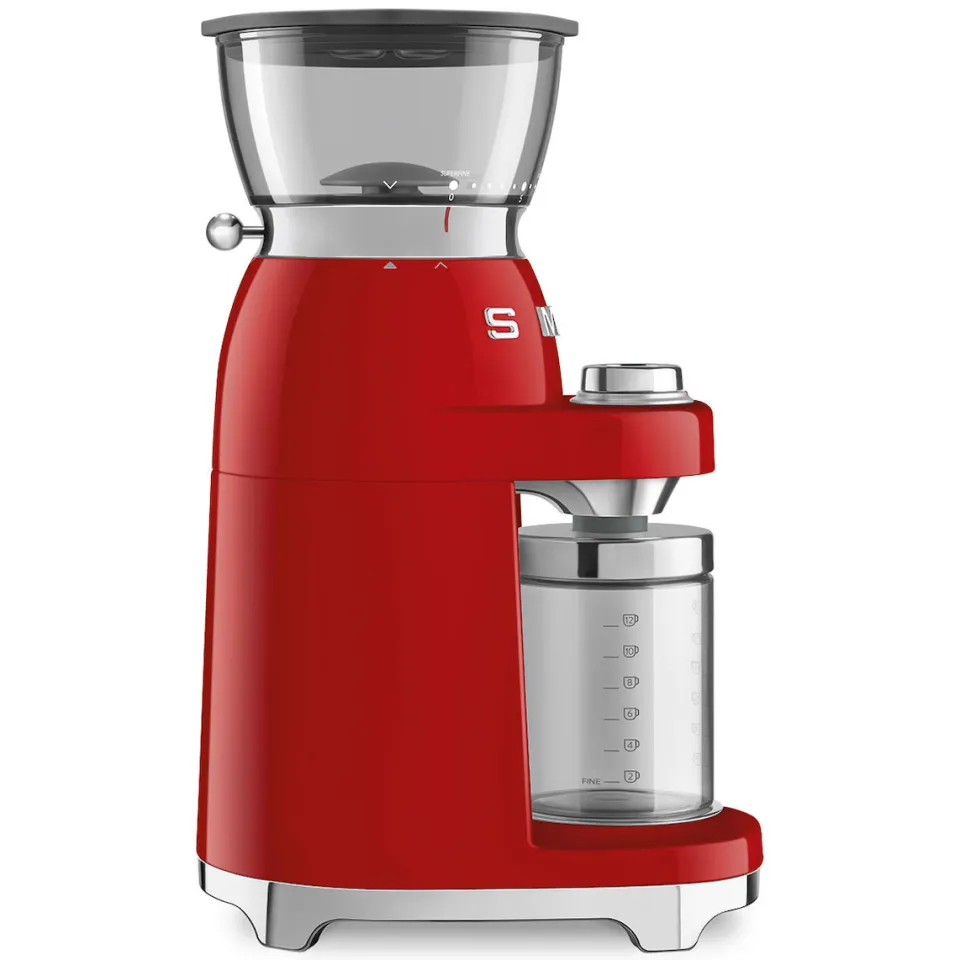 Smeg CGF03RDEU koffiemolen rood, foto 3