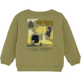 Noppies kids sweater met backprint groen Backprint, foto 2