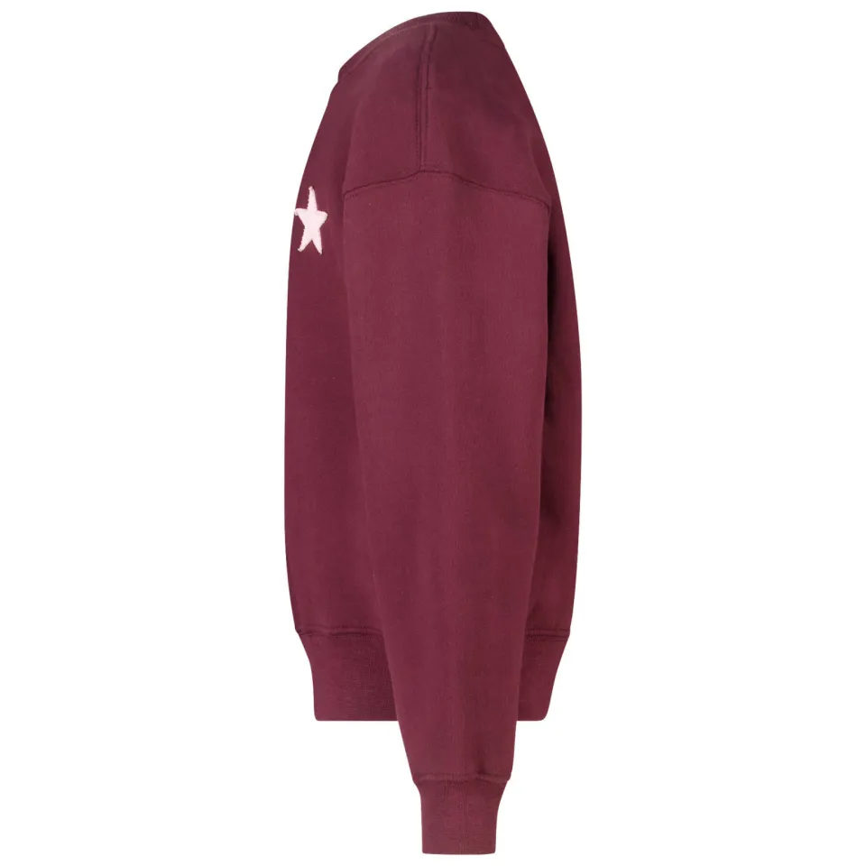 America Today sweater met backprint - donkerrood, foto 4