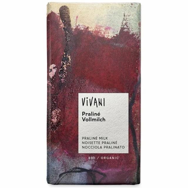 Vivani melkchocolade reep praliné