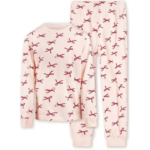 Little Label pyjama met strikjes print roze, foto 3